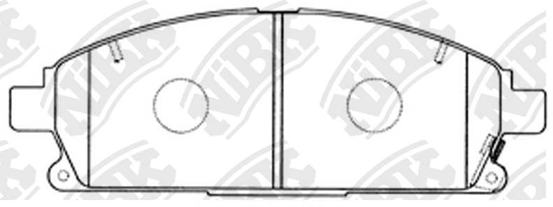 Колодки тормозные NISSAN PATHFINDER 97-04/X-TRAIL 01-07 передние PN2389 PN2389 NIBK
