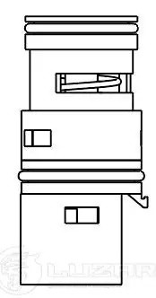 Термостат для а/м BMW 3 (E46) (98-)/X3 (E83) (04-)/X5 (E53) (00-) (80°С) (масл.  LT 2646 LUZAR