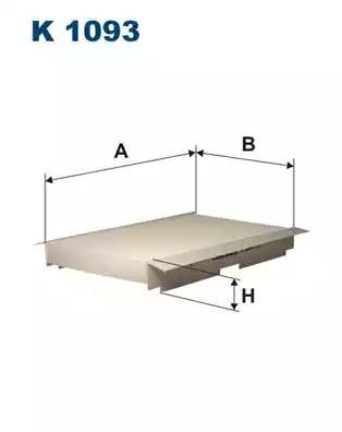 Фильтр воздушный салона PEUGEOT 307,308 CITROEN C3,C4,DS4 FILTRON K1093 FILTRON