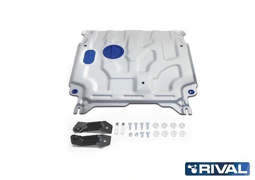 защита картера+КПП!алюминий 3 мм\Hyundai Solaris II 1.4, 1.6 17-20, Solaris 1.6  333.2369.1 RIVAL