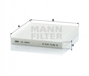 MAZDA CX 7 (2007>)/MAZDA 6 (GH) (2007-2012) CU2043 MANN FILTER