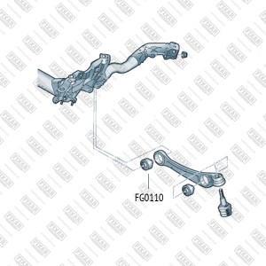 сайлентблок рычага!\ Audi A4 07> FG0110 FIXAR