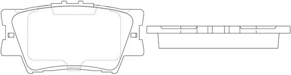 Колодки дисковые TOYOTA CAMRY 2.5 2011 - по TOYOTA CAMRY 2.4 2006 - 2011 TOYOTA  BP21522 SB NAGAMOCHI