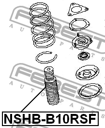 NISSAN ALMERA CLASSIC (2006>) с отбойником NSHBB10RSF FEBEST