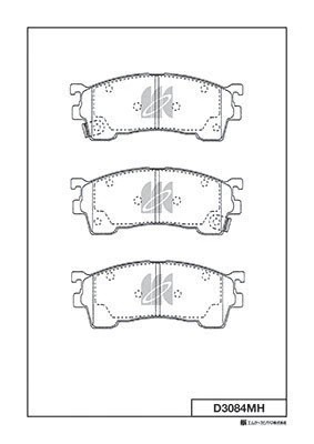 Колодки тормозные диск перед MAZDA PREMACY (CP) 00-05 D3084MH D3084MH MK KASHIYAMA