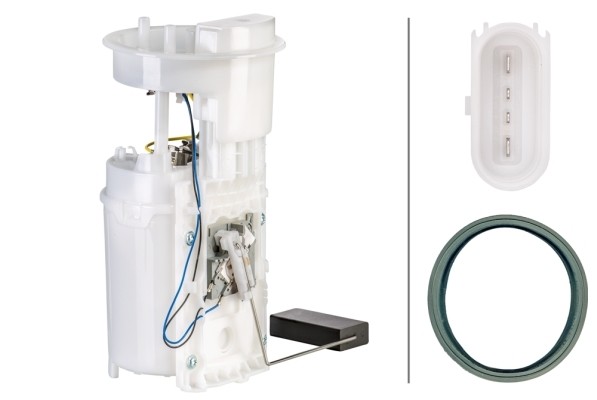 насос топливный электрический! в сборе\ VW Polo, Skoda Fabia 1.2/1.4 99> 8TF358106-101 HELLA