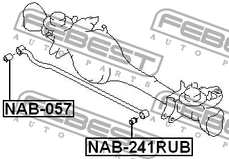 Сайлентблок NAB-241RUB NAB-241RUB FEBEST