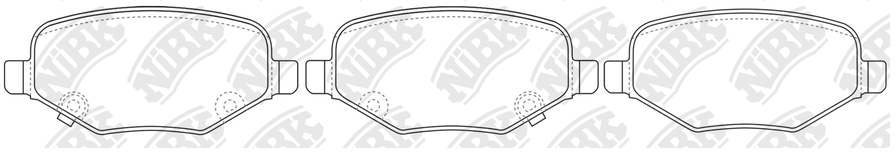 Колодки тормозные дисковые FORD EXPLORER V 11-  PN0698 PN0698 NIBK