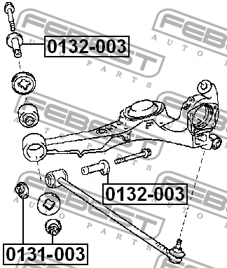 Втулка с эксцентриком  TOYOTA RAV4 SXA1 1994.04-2000.05 0132-003 0132-003 FEBEST