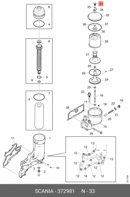Гайка 372981 SCANIA