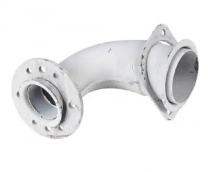 Патрубок КАМАЗ-ЕВРО приемный правый (под 6 шпилек) MEGAPOWER 120-12-005 MEGA POWER