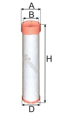 фильтр воздушный !вставка H289 D61/59 d44 \CASE CONSTRUCTION, J.C.B. A828-1 MFILTER AUTOMOTIVE FILTERS