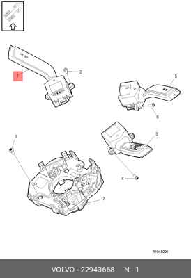 Переключатель подрулевой 22943668 VOLVO