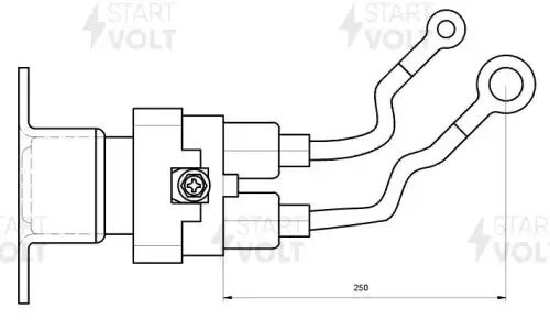 Реле втягивающее стартера для а/м КАМАЗ/ПАЗ/ЛиАЗ/НЕФАЗ с дв. Cummins ISBe с/о (р VSR 2113 START VOLT