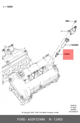 свеча зажигания! Motorcraft SP-433\ Ford Mondeo 1.8-2.0 Duratec 00> AGSF-32W-M FORD