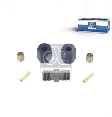 Ремкомплект трубки тормозной пластиковой d=4х1.0 (2гайки,2конуса,2втулки,1муфта) 4.90433 DIESEL TECHNIC