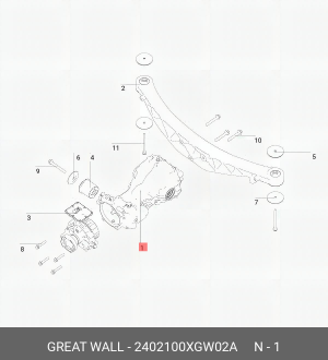 2402100XGW02A Редуктор задний и дифференциал в сборе 2402100XGW02A HAVAL