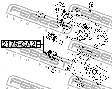 Ремкомплект суппорта передн 2175-CA2F 2175-CA2F FEBEST