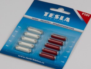Предохран (к-т) цилиндр (5х8А,5х16А) /TESLA/ F151 TESLA