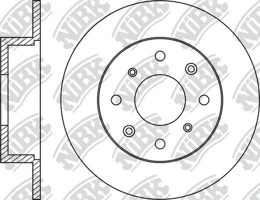 Диск тормозной HONDA FIT 2008 RN1052 RN1052 NIBK