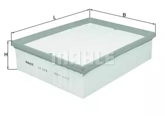 Фильтр воздушный AUDI A4 (00-) MAHLE LX819 MAHLE KNECHT