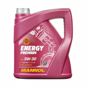 Масло моторное MANNOL 7908 ENERGY PREMIUM 5W-30 SN C3 синтетическое 4 л MN7908-4 MANNOL