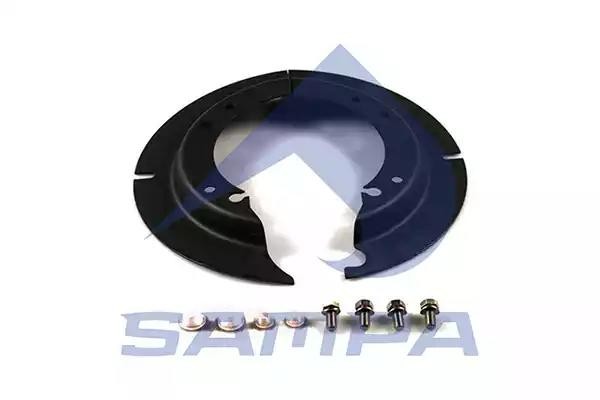 Щиток SAF барабана тормозного пылезащитный (на сторону, 300x150мм) SAMPA 075572 SAMPA