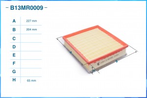 Фильтр воздушный B13MR0009 B13MR0009 CWORKS