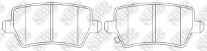 Колодки тормозные CHERY Tiggo 8,Exeed GEELY Emgrand JAECOO J7 (23-) OMODA S5 зад PN8005S NIBK