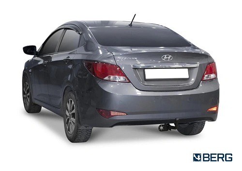 фаркоп! шар А, 1200/75 кг.\ Hyundai Solaris 11-17, Kia Rio 11-17 F.2313.001 BERG