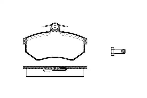 134 00 FDB211=571357B !колодки дисковые п.\ Audi 80 1.6-1.9D 86-91, VW Golf II 1 013400 REMSA