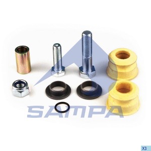 р/к подвески кабины!1втулка (м), 2втулки (п),2втулки (р),2болта,гайка \Scania 3- 040551 SAMPA