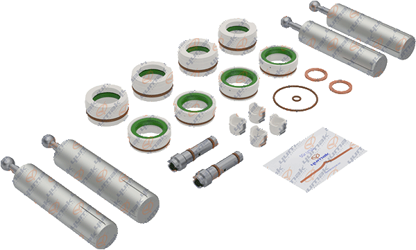 РМК механизма переключения передач кпп ZF / TGA с поршнями клапана 628075AM RK.13.002 YUMAK