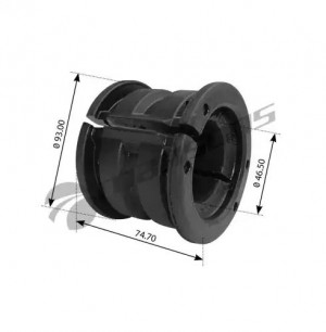 втулка стабилизатора! (р)D46,5xD93,0x74,7mm \DAF F800-2700/65/75/85/95/105CF/XF/ 200.107 MANSONS