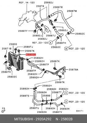 КРОНШТЕЙН 2920A292 2920A292 MITSUBISHI