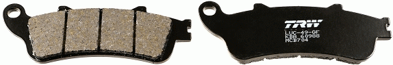 Колодки дисковые MCB704 MCB704 TRW LUCAS