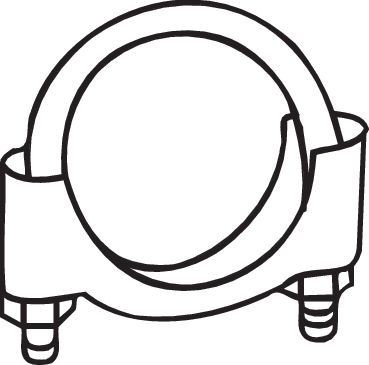 Хомут глушителя d=45 М8 (10шт.в упаковке) (1шт.) BOSAL 250-245 BOSAL