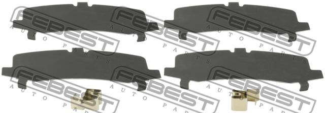 Пластина TOYOTA Land Cruizer (99-09) колодок тормозных задних противоскрипная ко 0103-GRJ150R FEBEST