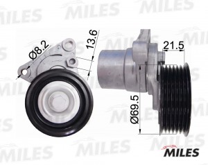 Натяжитель ремня приводного MAZDA 6 1.8-2.5 AG00306 AG00306 MILES