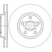 Диск тормозной TOYOTA Crown (03-) LEXUS IS250 (05-) передний (1шт.) SANGSIN SD4693 SANGSIN