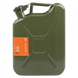 Канистра для бензина 10 л сталь (прижимная крышка) по ГОСТ /AIRLINE/ ACF-10G AIRLINE