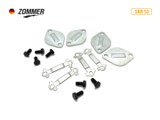 Комплект крепежа крестовины кардана ГАЗ 53, 3307, ПАЗ (пластины, крышки, болты) SRB53 ZOMMER