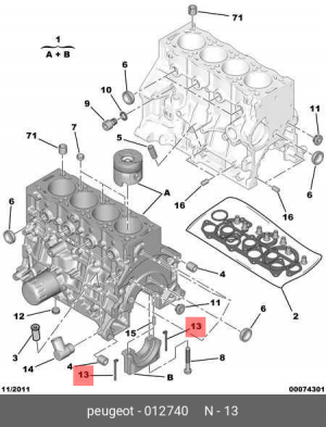 уплотн. прокладка масляного картера!\ Citroen, Peugeot 0127 40 CITROEN PEUGEOT