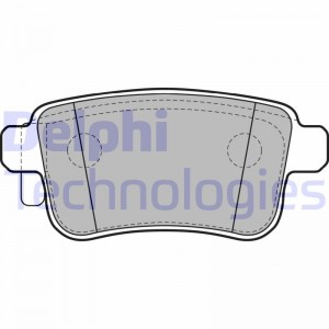 LP2126 колодки дисковые з.\ Renault Kangoo 1.6/1.5DCi 08> LP2126 DELPHI