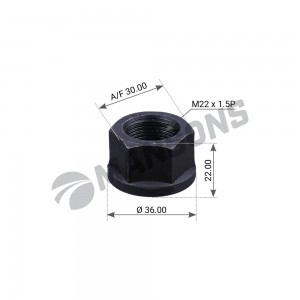 гайка колесная с юбкой !M22x1.5 H=22 SW30 \MB 750.024 MANSONS
