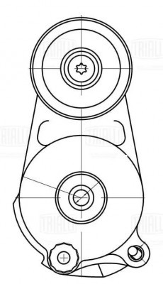 Ролик привод. ремня Mercedes M (W164) (05-) 3.0d (с натяж. мех.) h32 (-11.2007)  CM 5712 TRIALLI