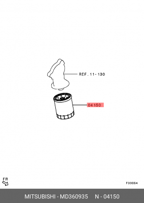 Фильтр масляный MITSUBISHI MD360935 MD360935 MITSUBISHI