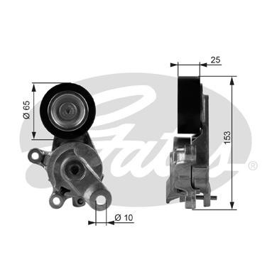 Ролик приводного ремня VW Polo,Passat B5 AUDI A4,A6,A8 натяжителя GATES T38209 GATES