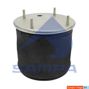 Пневморессора SAF (пластиковый стакан) (4 шп. M12,1 отв.штуц. M22х1.5мм) SAMPA SP 55810-KP SAMPA