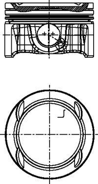 поршень! +0.50\ Opel Zafira 1.4i A14NET 10> 1102195050 YENMAK